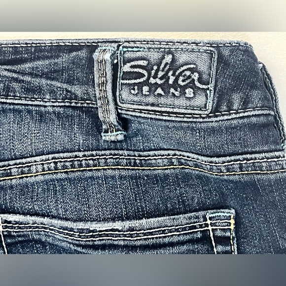 Silver Jeans Aiko Style Dark Blue Denim Boot Cut Women's Jeans Sz 30x35 - Picture 13 of 16